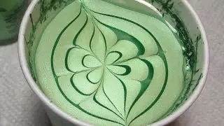 St. Patrick's Day Clover Accent Water Marble Nail Art Tutorial (Water Marble March 2015 #4)