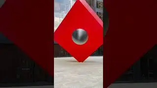 #redcube #ny #manhattan #newyorkcity #usa #broadway #isamu #sculpture #cube #red #beautiful #wtc