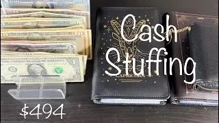 Cash Envelope Stuffing $494! Bi-Weekly Pay | Zero-Based Budget