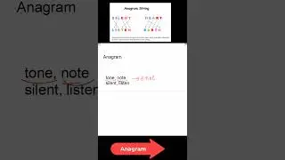 Anagram  #coding #education #pythoninterview