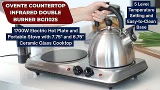 OVENTE Countertop Infrared Double Burner Review | Best Portable Cooktop 2025