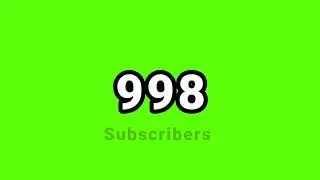 1000 Subscriber Countdown | #firstgreenscreen Firstgreenscreen | 1K Subscriber | @bestgreenscreen