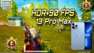 🔥iPhone 13 Pro Max PUBG Test | HDR + 90 FPS Ultra Smooth Gameplay By AsifxPlayzYT