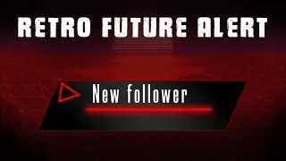 Animated Retro Futuristic stream Alerts - After effects tutorial