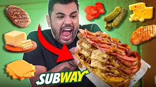 MONTEI UM SUBWAY COM TODOS OS INGREDIENTES DISPONÍVEIS