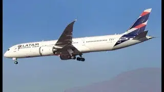 LATAM Chile Boeing 787-9 [CC-BGF] | Landing at Santiago Airport SCL