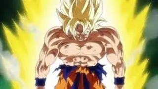 GOKU FIRST TIME CHANGE SUPER SAIJAN