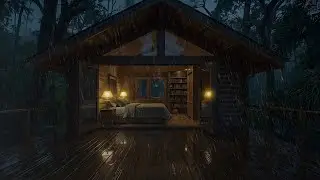 Warm Rain Night Ambience for Deep Sleep and Gentle Dreams | Live