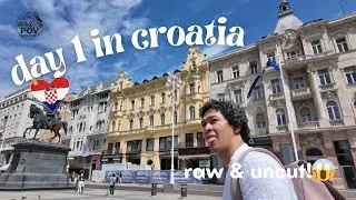 Our First Day in Croatia 🇭🇷 | Arrival in Split + Overnight Bus to Zagreb (RAW & UNCUT)