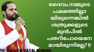 കർത്താവ്‌ നിന്റെ പക്ഷത്തുണ്ടെങ്കിൽ നിനക്ക്..../FR.MATHEW VAYALAMANNIL /Holy Spirit /#bible 
