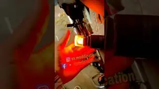 Bike handle light #bike #automobile #modifaction #modified #ledlights