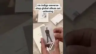 bts rm indigo album unboxing weverse global set edition