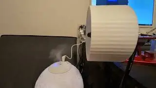 First Version of 3D Printed EDF &ndash; Airflow Test Using Fog From Home Air Humidifier