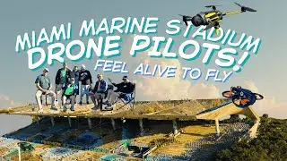 Пилоты дронов встретились на стадионе Miami Marine Stadium: почувствуйте себя живыми в полете!