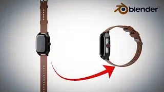 How to Easily Bend Watch Strap in Blender !