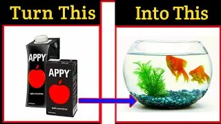 DIY Mini Building Block House #26  Turn This Appy Juice Into a Fish Pond / See More Videos/2021.
