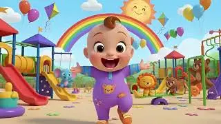 Jungle Animals Hide & Seek Song | Nursery Rhymes for Kids | Baby Songs, Learn Animals 🌴🐾