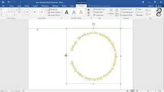 Text Circle in Word