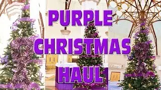 PURPLE CHRISTMAS DECOR HAUL - DECORATING IN THE WORKPLACE