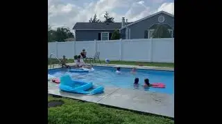 Jump of diving board then throwing a strike trick shot | Ty&rsquo;s Trick Shots