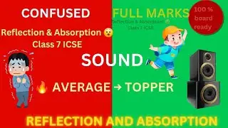 Sound#class7#reflection and absorption of sound#soundwaves#icseclass7#easy notes#fullmarks#exam#top