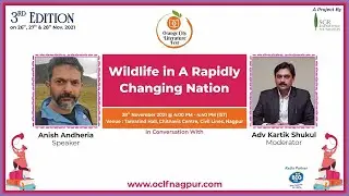 Anish Andheria in an impressive conversation about -Wildlife in A Rapidly Changing Nation | Lit Fest