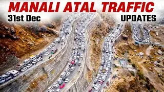 New Year Rush Causes Massive Traffic Jam Near Atal Tunnel |