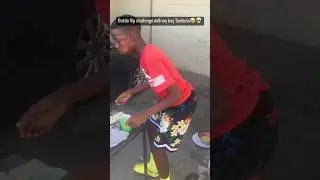 Tambula boy doing the bottle flip challenge full video out #namibia #namibian #bottleflipchallenge