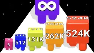 2048 JELLY SHOOTER: Level Up Cube (Часть 2) Числовые игры