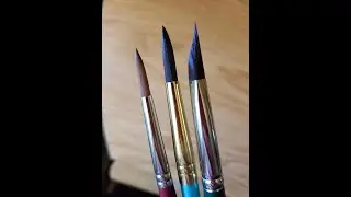 Silver Brush Limited 2515SMD Ruby Satin Pointed Triangle Brush, Bristle Brushes for Fluid and Review