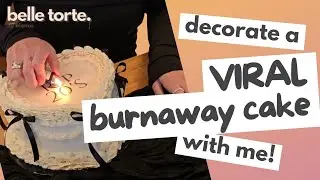 Decorate a viral BURNAWAY cake with me!