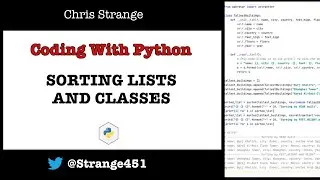 Sorting lists and classes in Python (Coding with #Python)