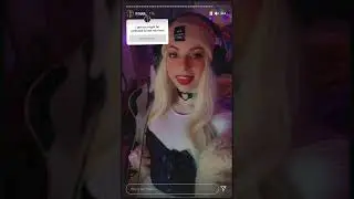 E-girl Fr3ddi Instagram Story and Q&A 2021-08-26
