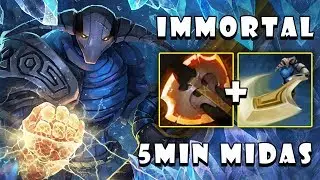 How To Play Sven with 5Min Midas & Builds Great Cleave + Battle Fury by TOP 10 MMR | Dota 2 7.22e