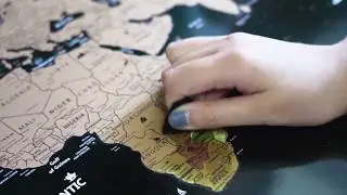 Wanderlust Scratch Off map