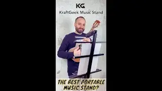 KraftGeek Music Stand - Is this the best portable music stand? Watch and judge!
