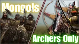 Archers Only Challenge vs Mongols | Mount & Blade: Warband Battle Test