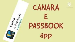 canara epassbook