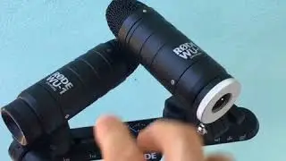 Микрофоны R&Oslash;DE WU-1 на стереобаре R&Oslash;DE