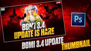 BGMI 3.4 UPDATE THUMBNAIL ON ANDROID IN PS TOUCH Thumbnail for live streaming