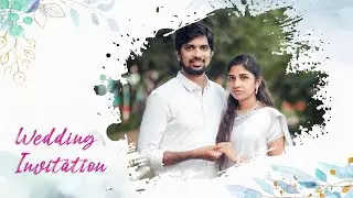 4k Wedding Invitation Video || Christian Wedding Invitation ||