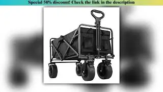 Best Collapsible Folding Utility Beach Cart Wagon Heavy Duty Large Capacity Fold Wagon Ourdoor Trol