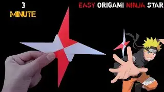 How To Make A Paper Ninja Star ( boomerang ninja star )