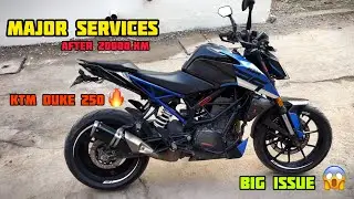 KTM DUKE 250 major service 🔥| MAJOR SERVICE | Important service after 20000km | bike service