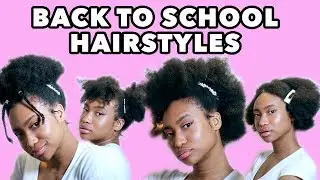 BACK TO SCHOOL HAIRSTYLES FOR AWKWARD LENGTH TYPE 4 HAIR USING CLIPS⎜THE FERNY SHOW