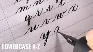 How to Write Lowercase A&ndash;Z with a Dip Pen | Beginner Calligraphy Tutorial