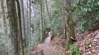 Hiking Duke Creek Falls Georgia with Brock