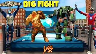 Lava Mutant Vs Green Transformer Car Big Fight In Vice Town | Rope Hero Vice Town