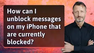 How can I unblock messages on my iPhone that are currently blocked?
