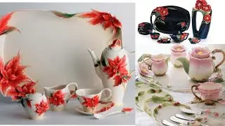 48+Modern tea set designs#latest&unique bone China tea pot collection#